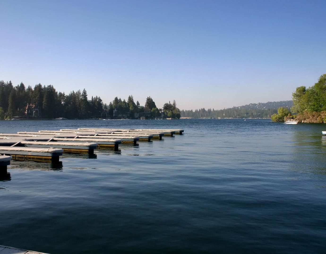 boat dock at lake arrowhead ca