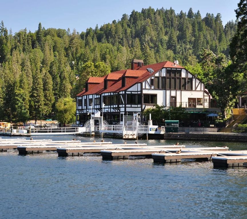 Lake Arrowhead Alpine Village on the lake